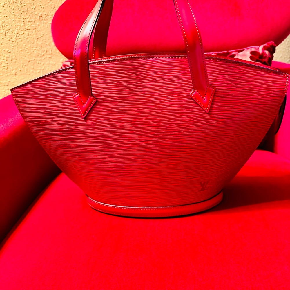 Louis Vuitton Red Tote Bag